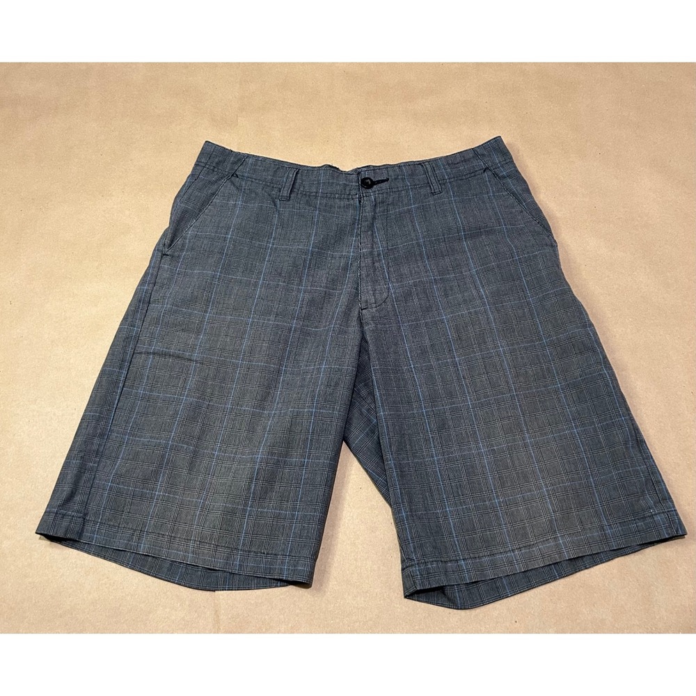 Subculture‎ Gray & Blue Plaid Shorts Mens 34